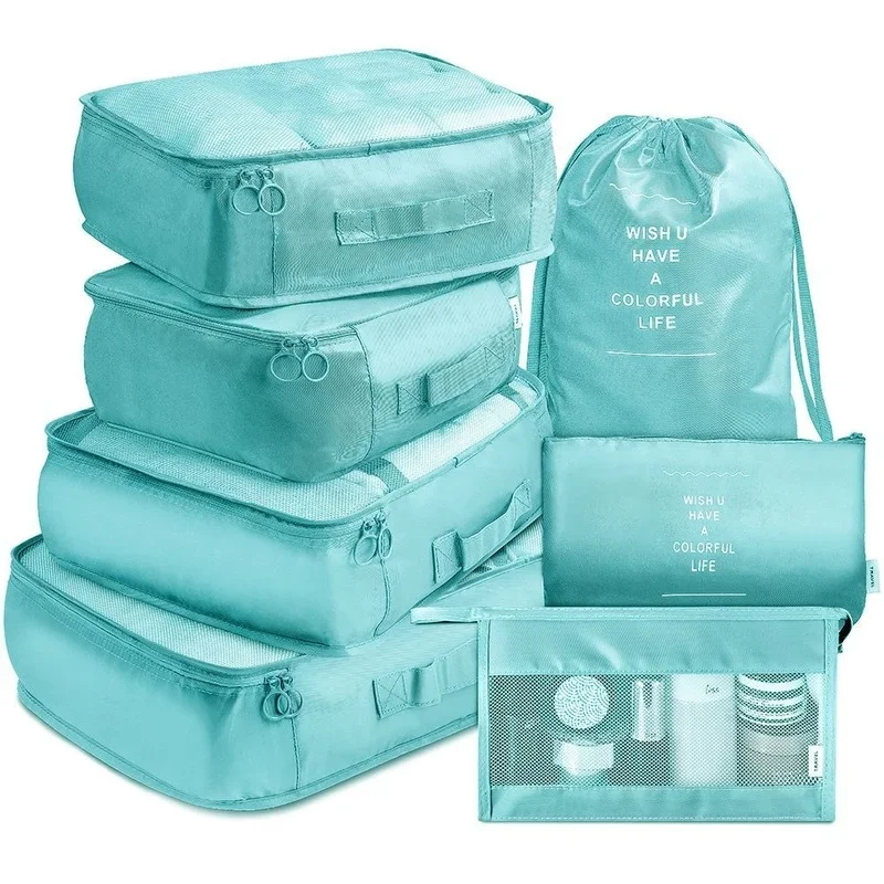 

Дорожная сумка для хранения из 7 предметов, дорожный утолщенный чемодан, сумка для классификации одежды, набор из 7 предметов