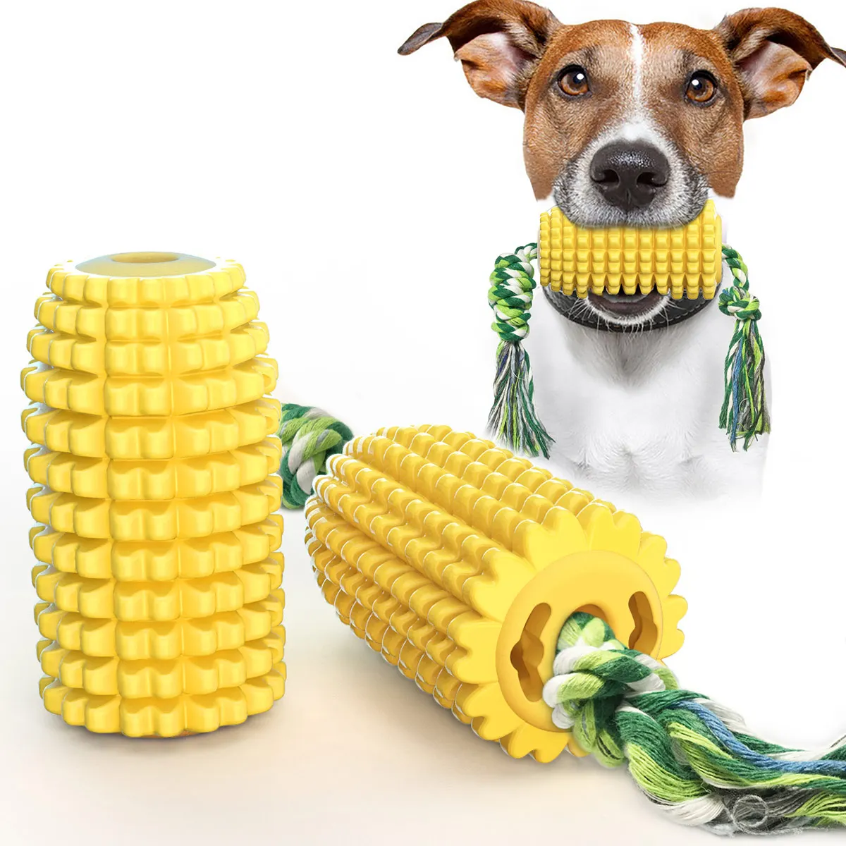 

Pet Cat Dog Toys Biting Corn Molar Stick Resistant Toothbrush With Rope Playing Chasing Chewing Product Accessories Supplies