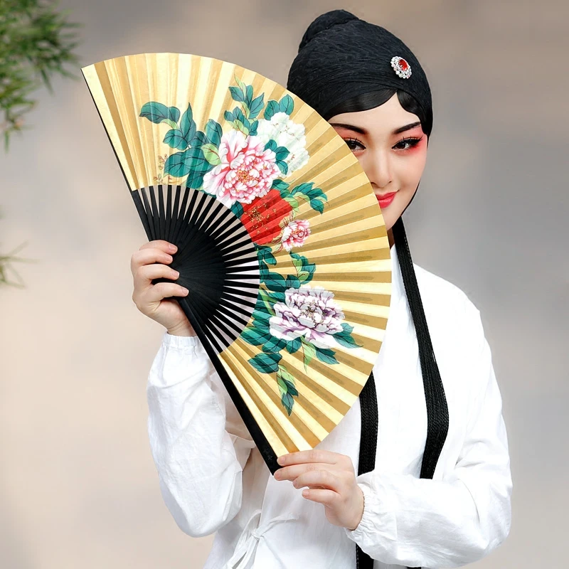 

Chinese Folding Hand Fan Chinese Drama Peking Opera Performances Special Paper Fans Xuan Paper Folding Fan Performances Props