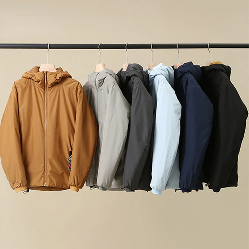 Новая однотонная ветрозащитная Водонепроницаемая Мужская парка с капюшоном