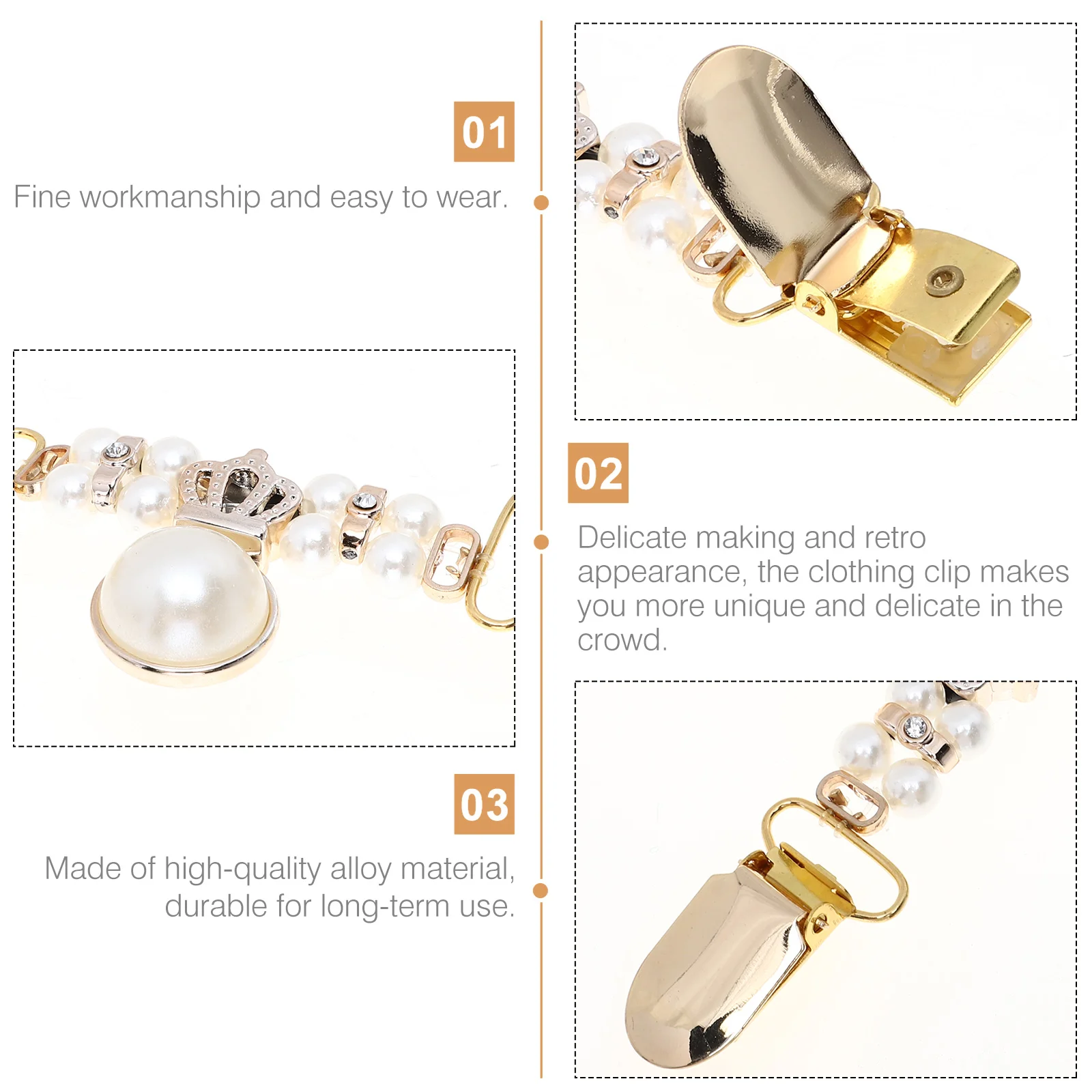 

8 Pcs Crystal Cardigan Shawl Clip Sweater Collar Clips Nye Sweaters Women Chains Woman Clasps Dress Cinch