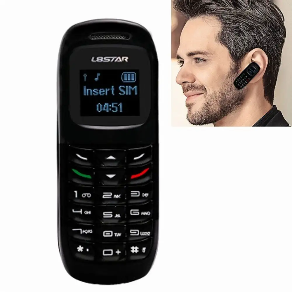 

L8STAR BM70 Mini Mobile Phone Gt Star Bluetooth Earphone Nano SIM+TF Card Cellphone Wireless Headphone Dialer Headset BM70 Phone