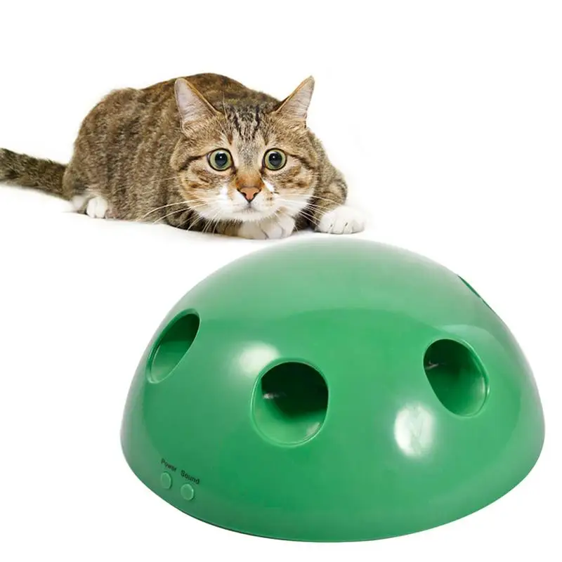 

Cat Scratching Pad Whack-A-Mole Game Corrugated Scratch Cardboard Pet Kitten Toys Entertainment Play Without Battery 6 Holes Cat