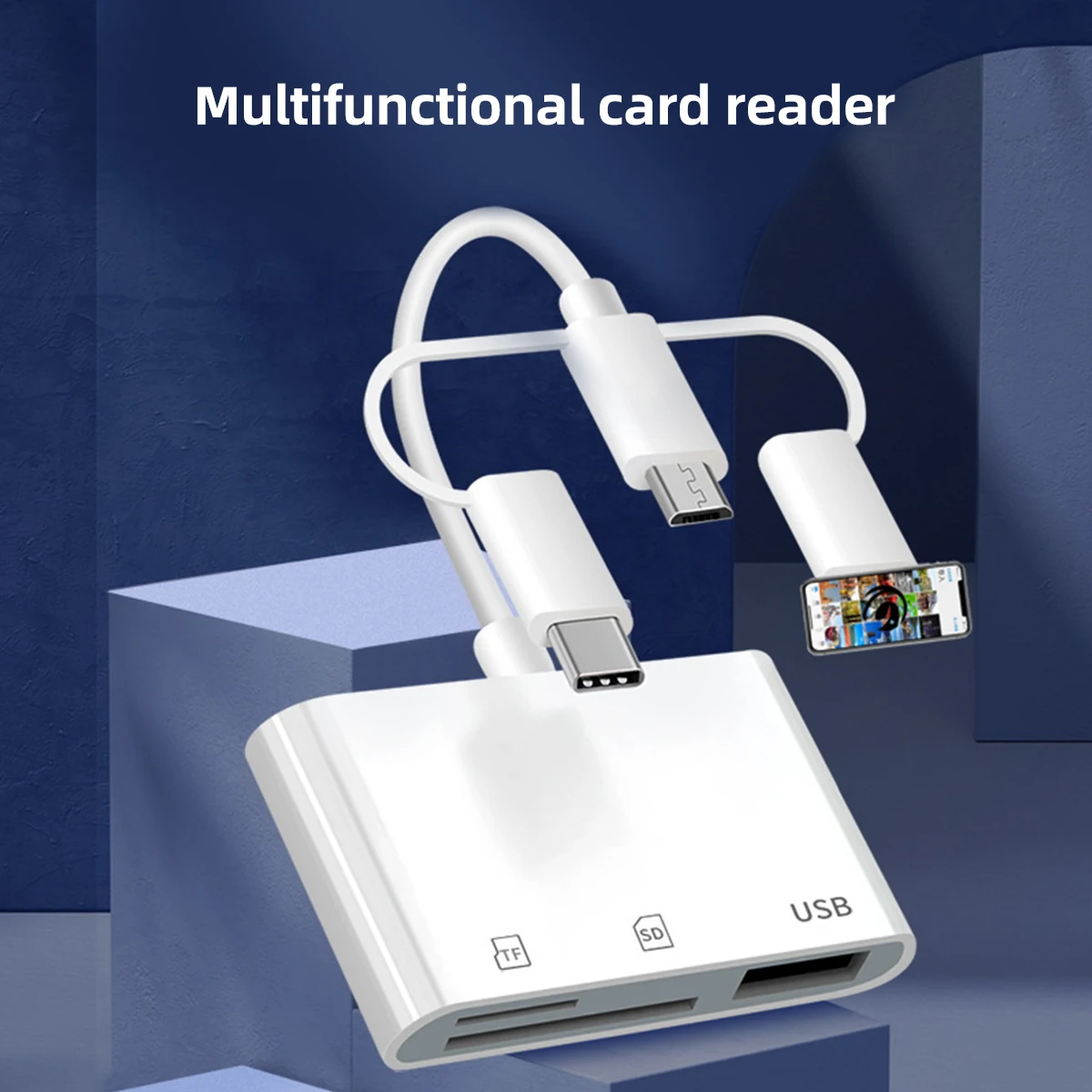 

3 в 1 Micro USB Type C адаптер USB TF SD устройство для чтения карт памяти USB адаптер для Macbook Samsung Huawei Xiaomi ноутбука телефона