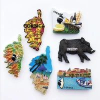 france corsica fridge magnets tourism souvenir refrigerator magnetic sticker collection handicraft gift