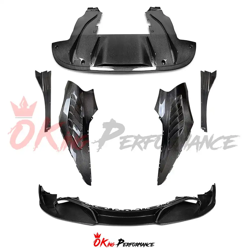 Комплект аэродинамического тела из сухого углеродного волокна Vorsteine Style для Bodykit