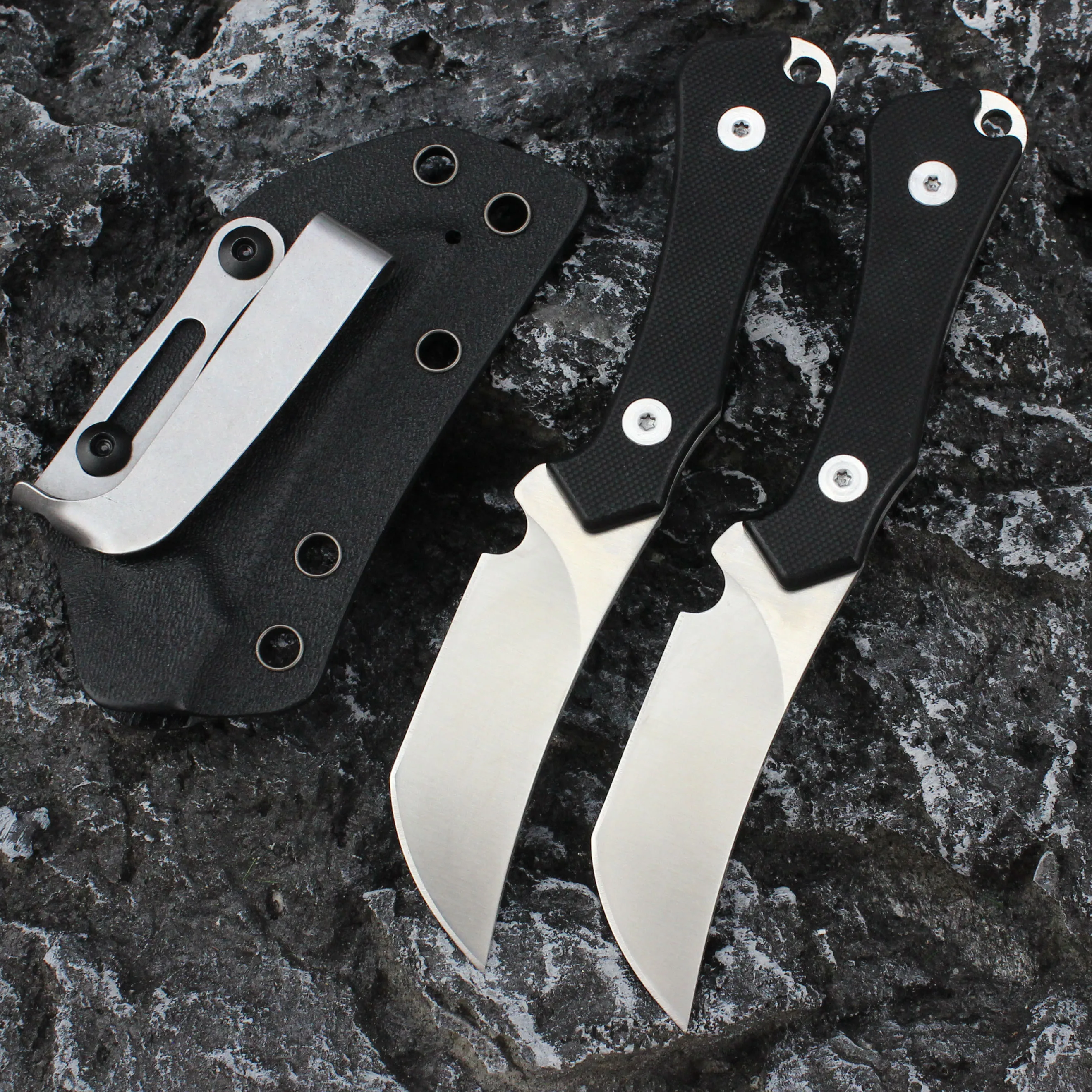 Tunafire 60HRC прямой нож D2 шлифовальное лезвие охотничьи военные ножи фиксированный