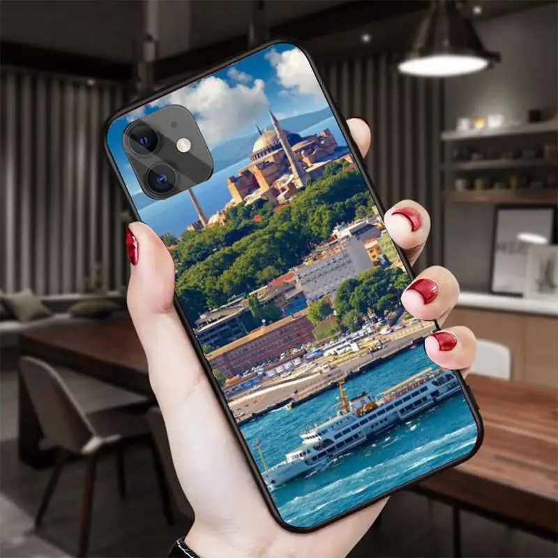 Чехол для телефона с турецким принтом стеклянный чехол Iphone 11 12 13 Pro Max 5s 6s 7 8 Plus X Xr Xs