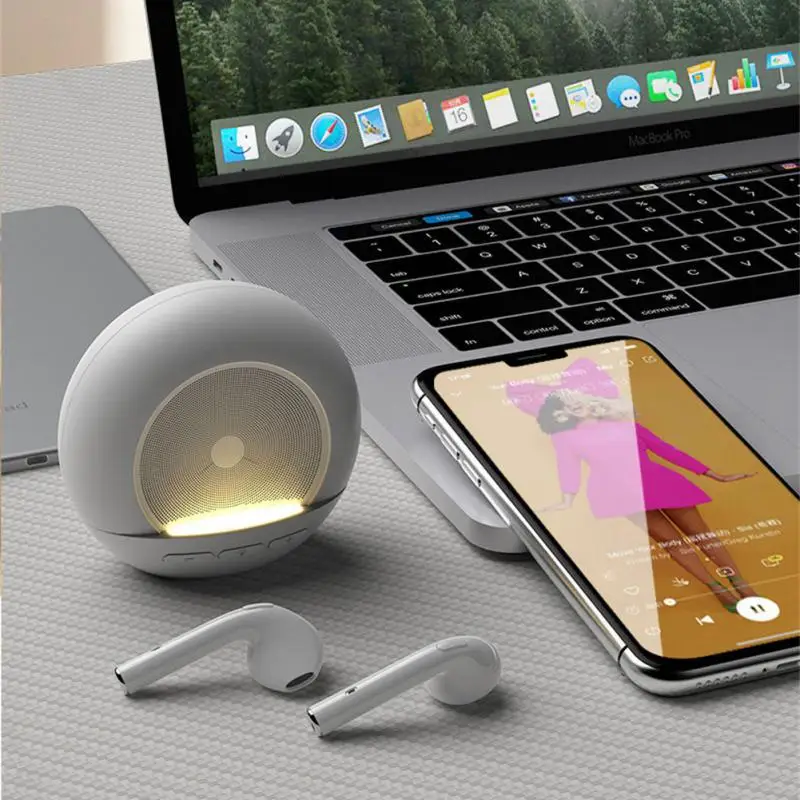 

Bluetooth Speaker Night Light Outdoor Car Home Subwoofer Mini Home Desktop Sports Music For Mobile Phones Sound Bar New Radio