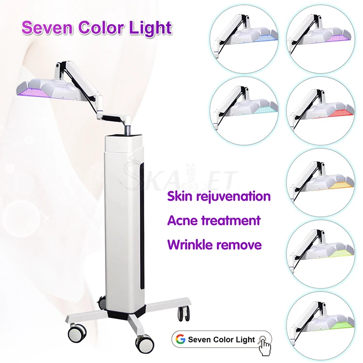 

7 Colors LED PDT Photon Light Skin Tightening Acne Therapy Whitening Anti-agin Beauty Machine