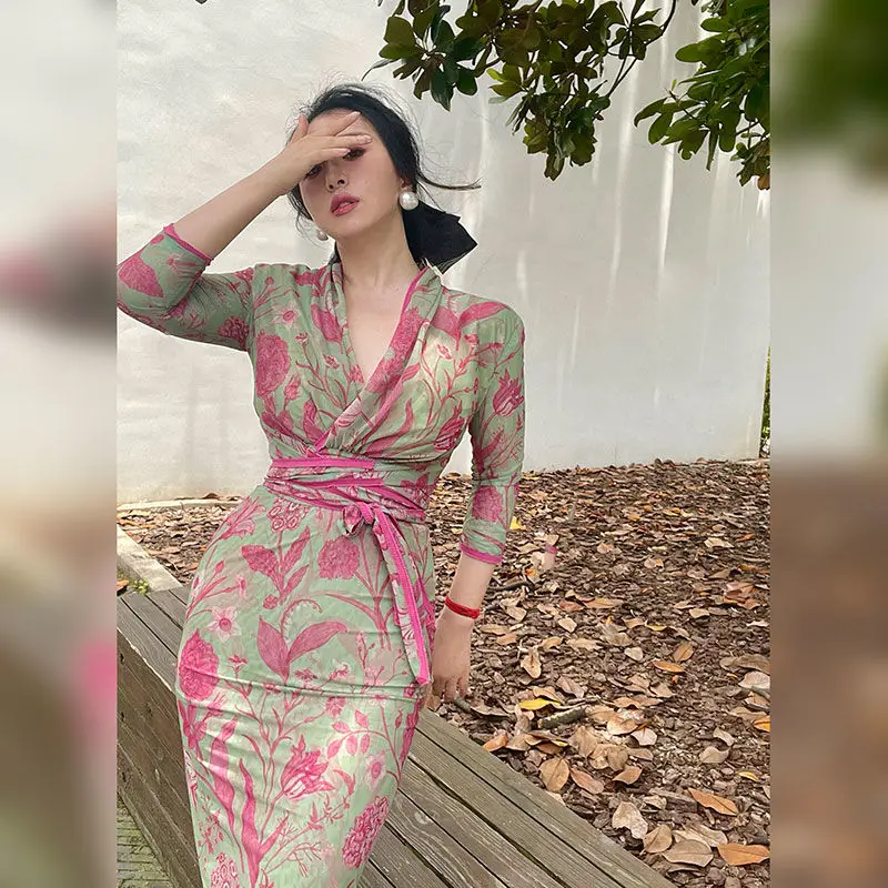 Kelifu Британский Лондонский дизайнерский бренд Мандала Цветочная сетка с запахом