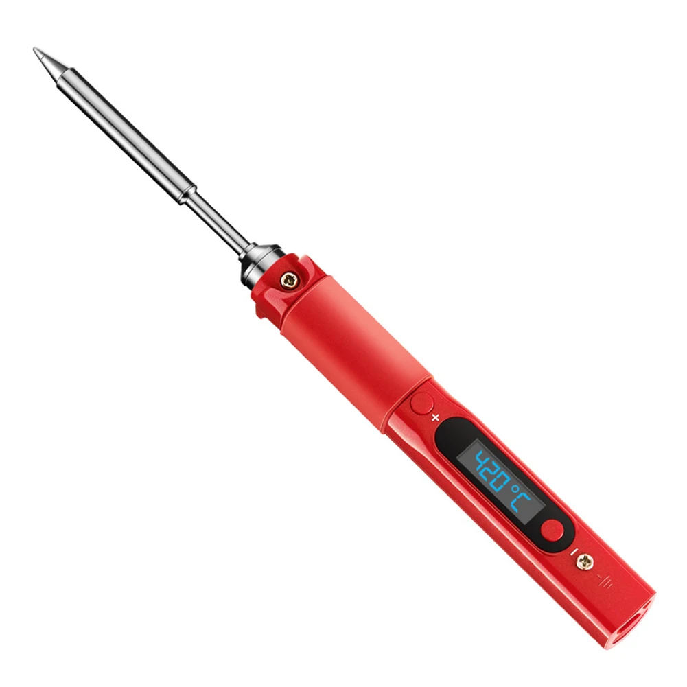 

Soldering Iron Adjustable Temperature Mini Welding Tool Ceramic Heater Soldering Tips Rework 60W LED Display Electric Solder