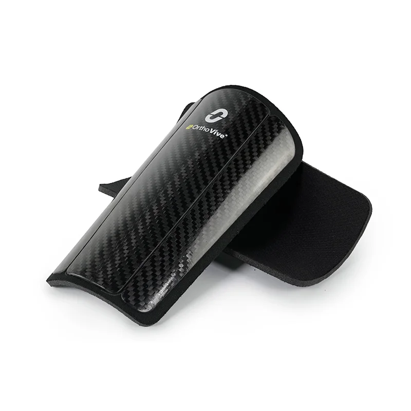 Oupower-Carbon Fibre Soccer Щитки для голени Сверхлегкие Дышащие Профессиональные