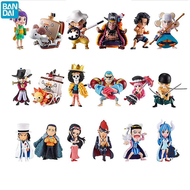 Bandai One Piece Sixth Sea Battle Devil Fruit Gacha 66451 Zefa Shiki Uta Luffy Кукла Фигурка Детская игрушка