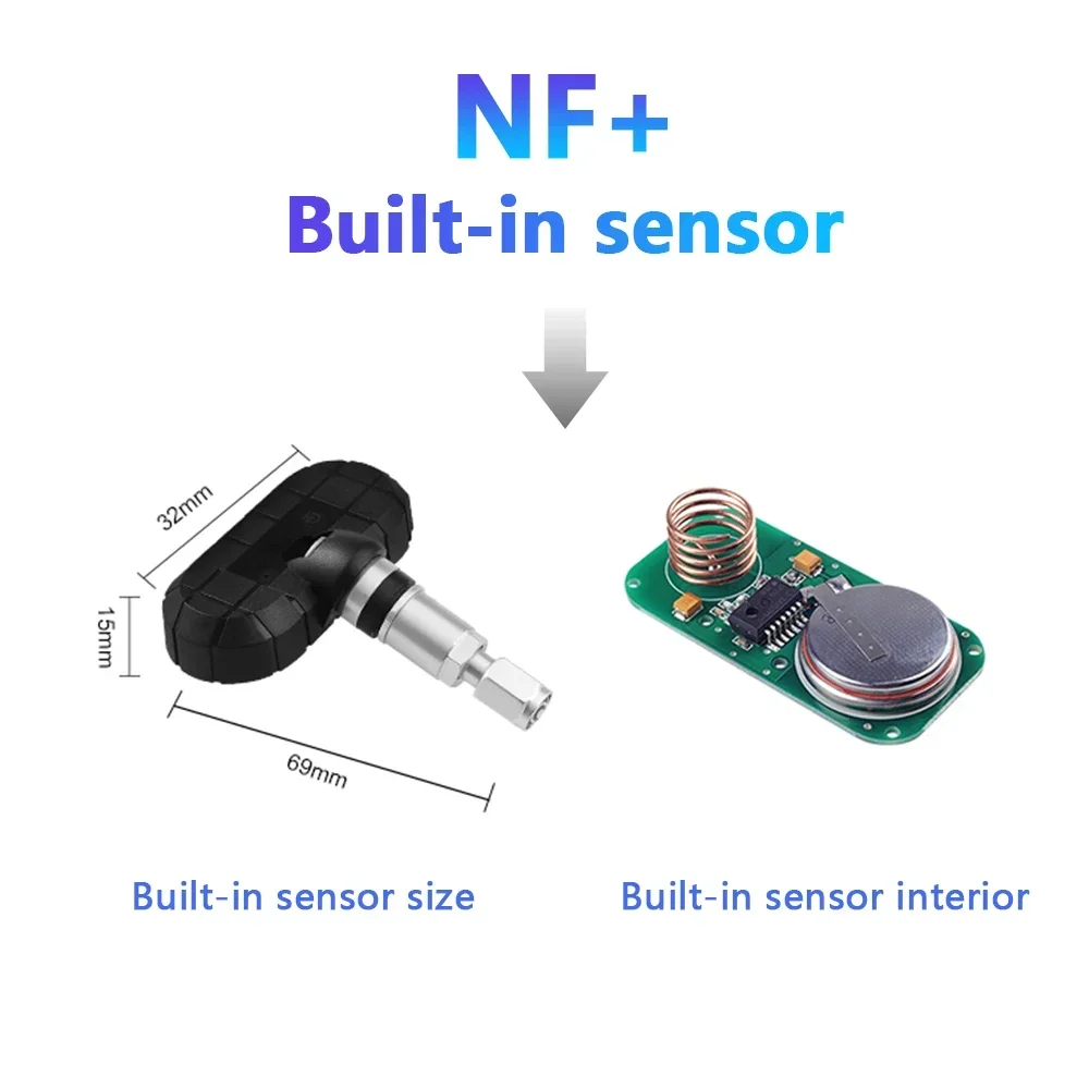 Система контроля давления в шинах для Mazda 2 3 5 6 8 CX5 CX7 CS9 4 шт.