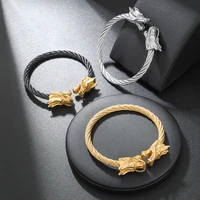 trendy new dragon men bracelet pulseira masculina charm fashion stainless steel bracelet handmade braceletsbangles