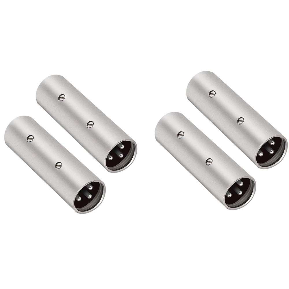 

3-Pin XLR Male to Male Adapter - 4 Pack
