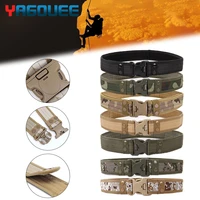 130cm mountaineering belt army style combat belts quick release tactical belt men canvas waistband outdoor hunting waist strap