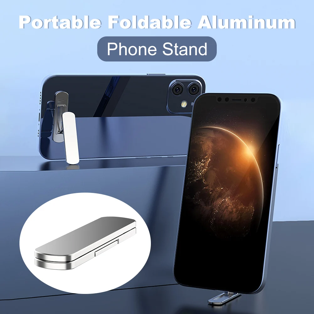 

Universal Mobile Phone Holder Mini Foldable Desktop Phone Mount 360 Degrees Rotating Invisible Portable Smart Phone Stand Tools
