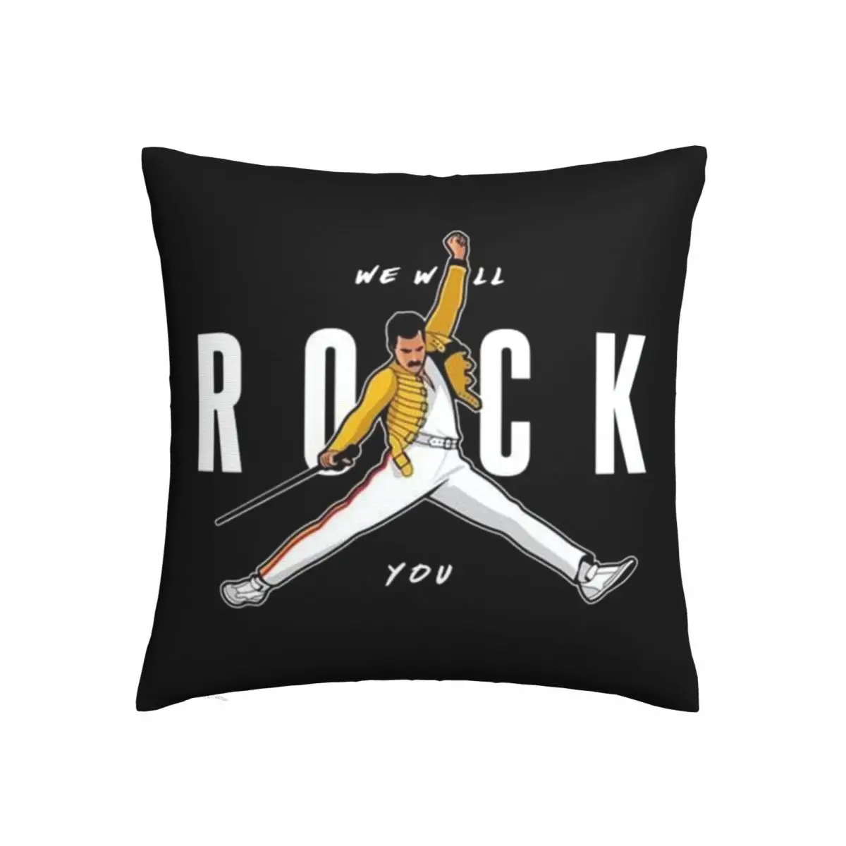 Freddie Mercury Logo Чехол на подушку музыкальный летний Роскошный чехол из полиэстера