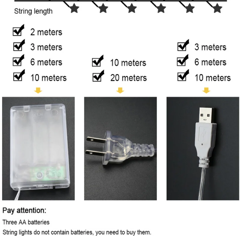 Праздничная светильник ная гирлянда со звездами и шарами праздничный шнурок с