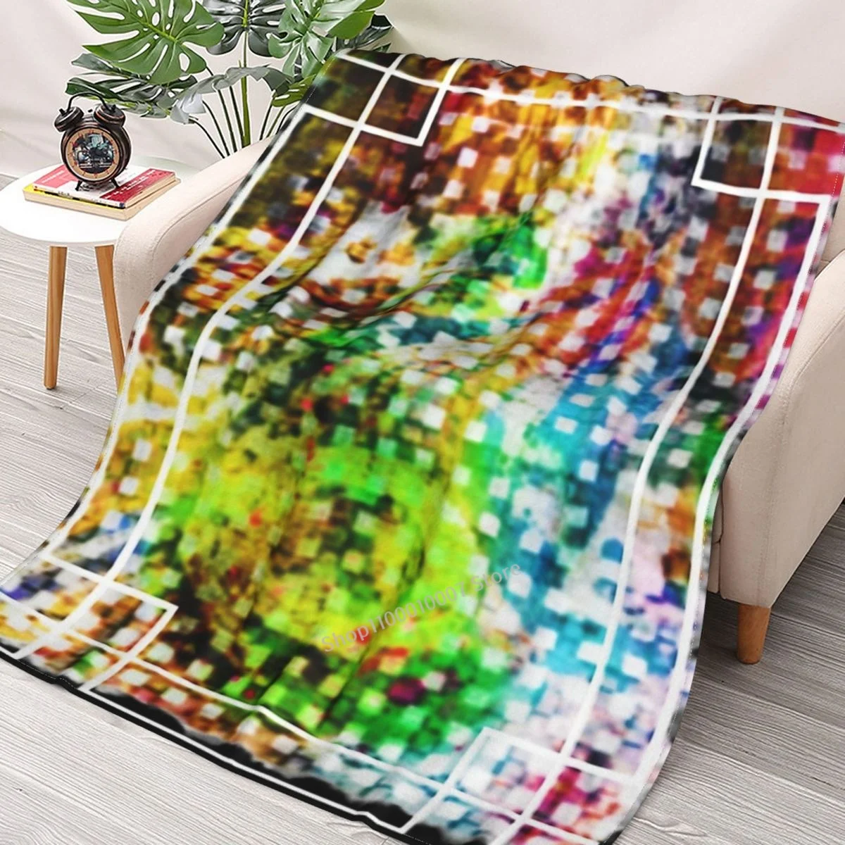 

DESIREE Miami Art Deco Karen Colville1 Canadianadesign Throw Blanket 3D printed sofa bedroom decorative blanket children adult