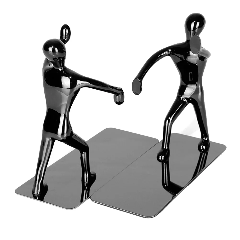 

Book Holder Creative Rack Bookends Books Organizing Shelves Human Shape Stoppers Bookshelf Office