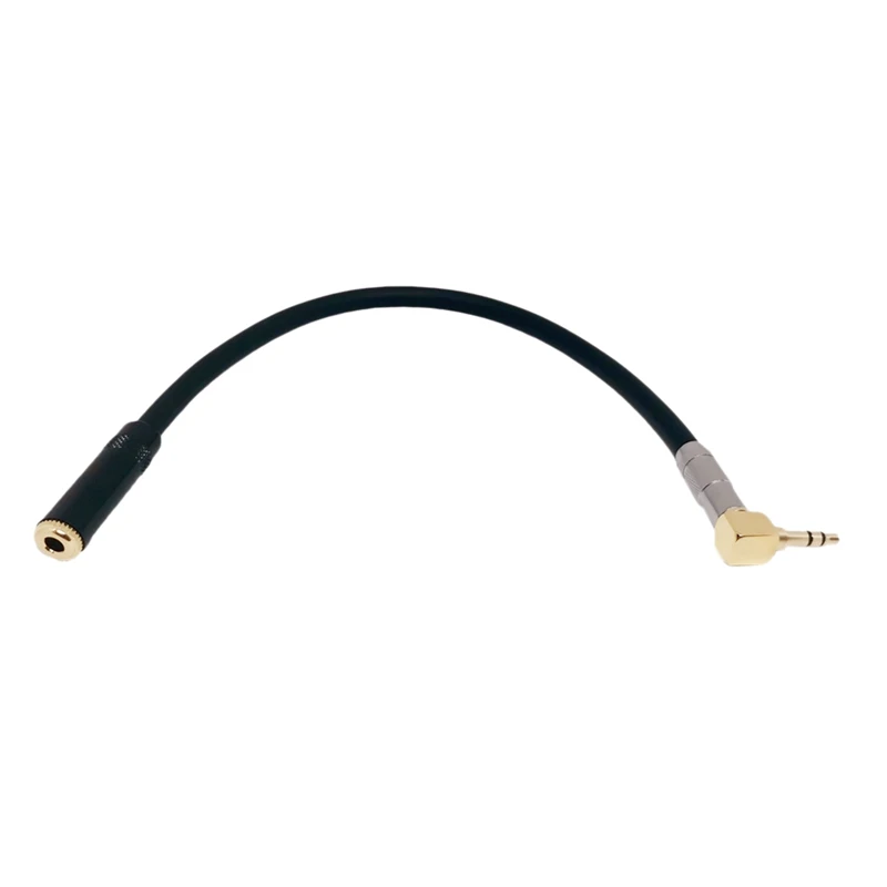 

3.5mm Male Elbow to 3.5mm Female Adapter Plug 90° Audio Adapter Cable Headphone Adapter