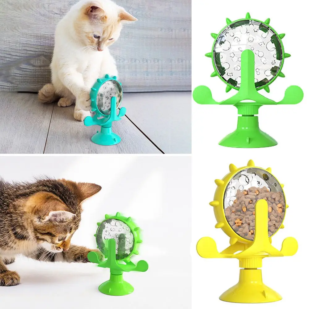 

Funny Interactive for Small Dogs Cats Leaking Ball Slow Dog Feeder Treat Leaking Toy Automatic Feeder Cat Wheel Toy
