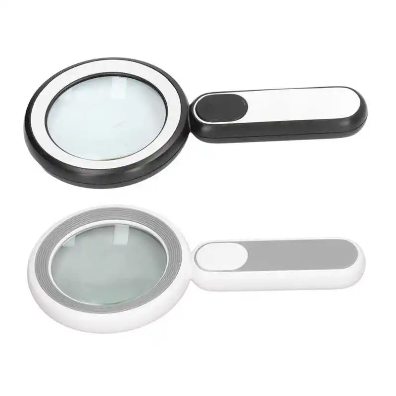

Handheld Magnifying Glass 20X Optical Glass Magnifier with 21 LED Lights USB Charging Touch Switch