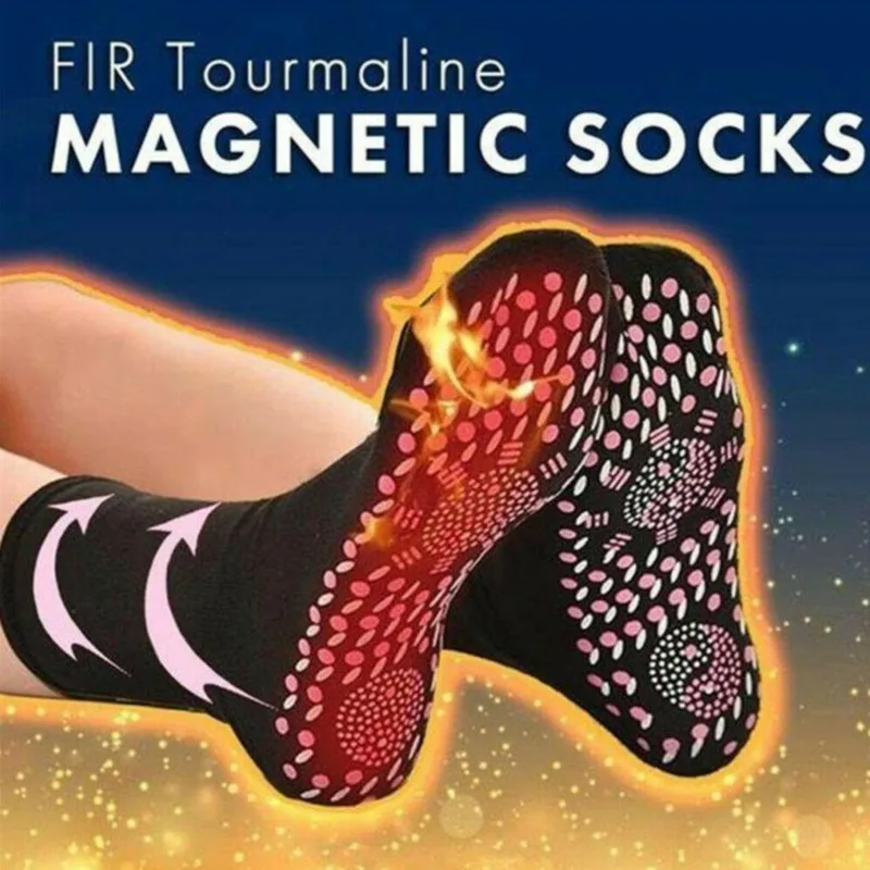 

1Pair Self-heating Magnetic Socks Unisex Health Care Tourmaline Socks Magnetic Therapy Comfortable Winter Warm Massage Socks