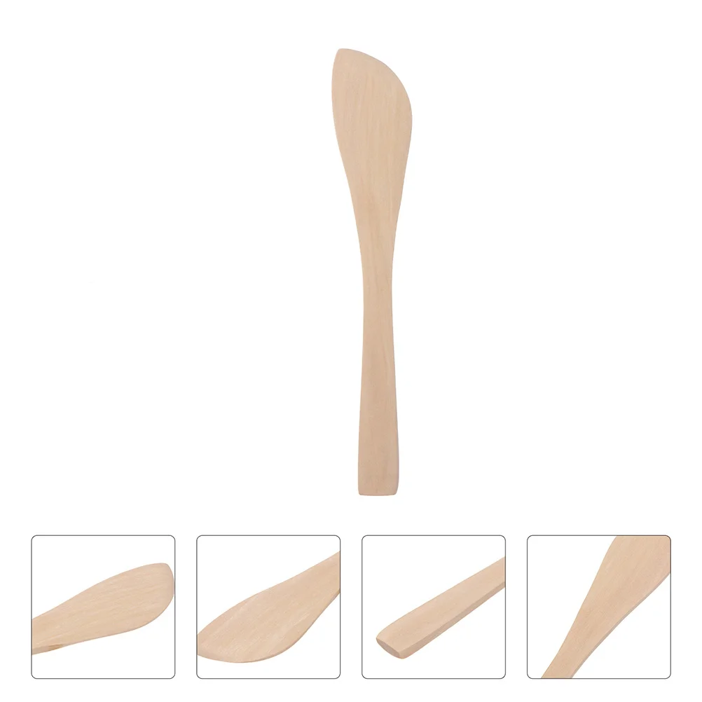 

15Pcs Spoons Practical Multifunction Wooden Butter Spreader Filling Spoons for Kitchen