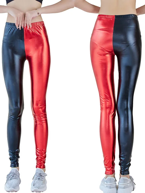 High Waist Fitness Leggings Women Seam Pants Sexy Solid Color 2