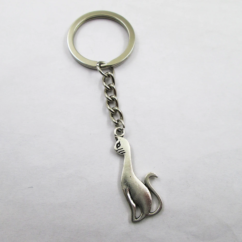 3 шт./лот античные серебряные подвески в виде животных mimi 34x13 мм брелок с лучшей оборкой, подарок на день рождения, брелок с подвеской