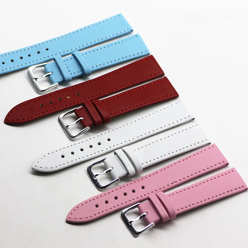 

Faux Leather Watchband Women High Quality Watch Strap Replacement Wrist Band Fashion Handmade Wristband Watch Accessories