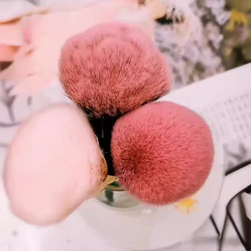 Розовая розовая мягкая Бриллиантовая щетка для дизайна ногтей удаления пыли