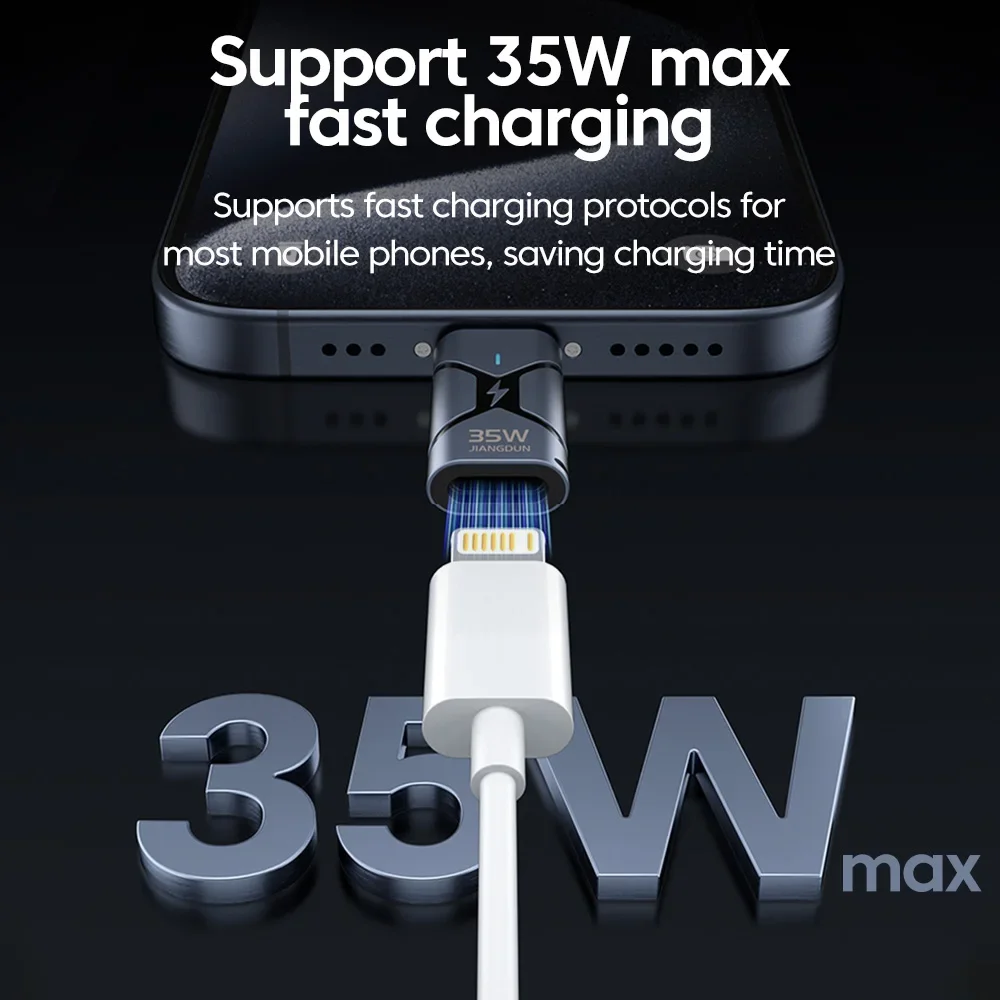 Olaf 35 Вт для Lightning Female to USB C Зарядное устройство Адаптер iPhone 15 16 Быстрая зарядка