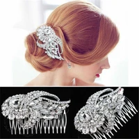 vintage bridal comb rhinestone hair headpiece hair accessories wedding diamante