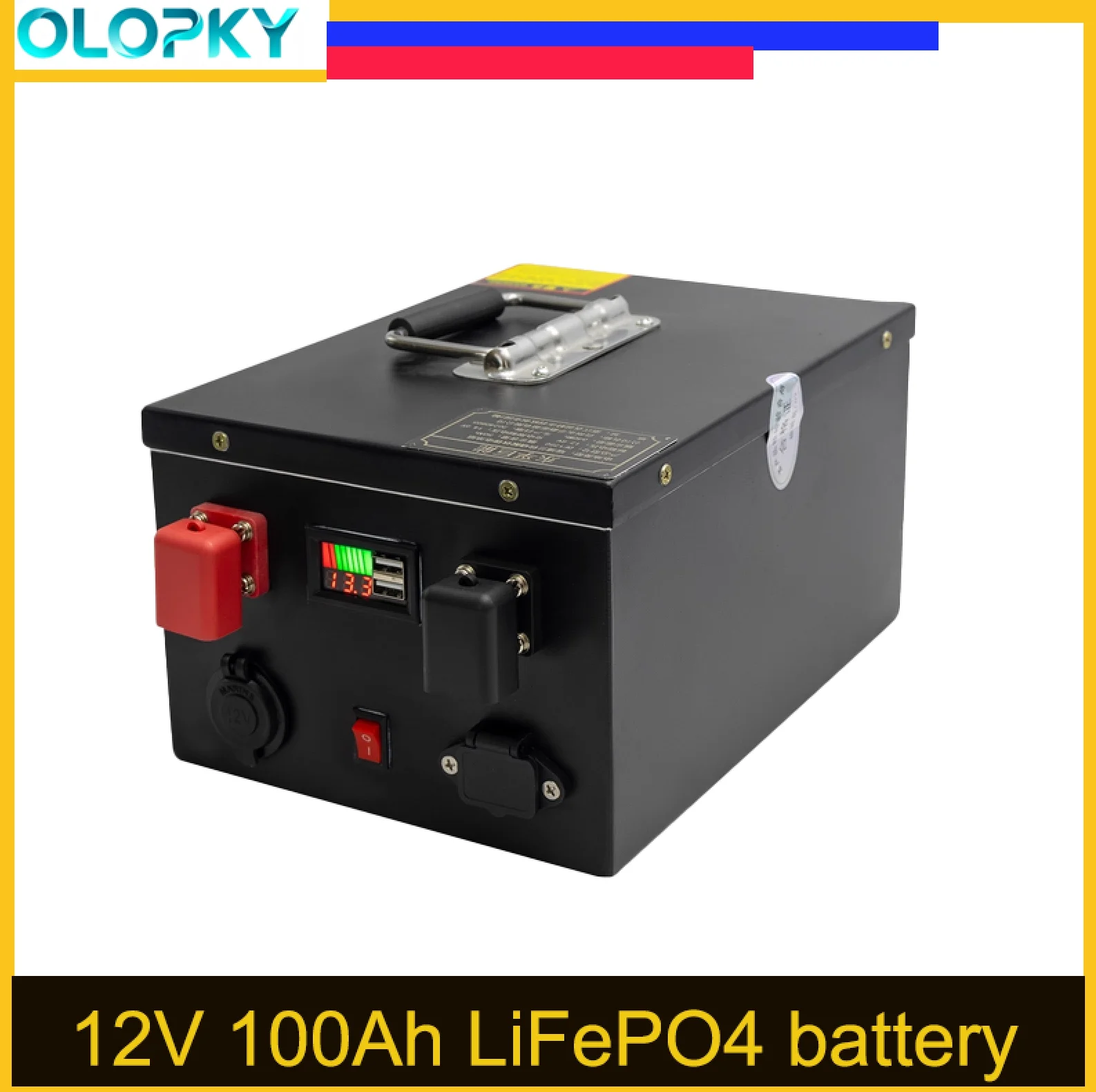 Фото 12 В Lifepo4 50 Ач 80 Ач 100 Ач с батареей BMS Походная тележка Рыболовная лодка для дома на колесах Высококачественная емкость для перезаряжаемой батареи №3