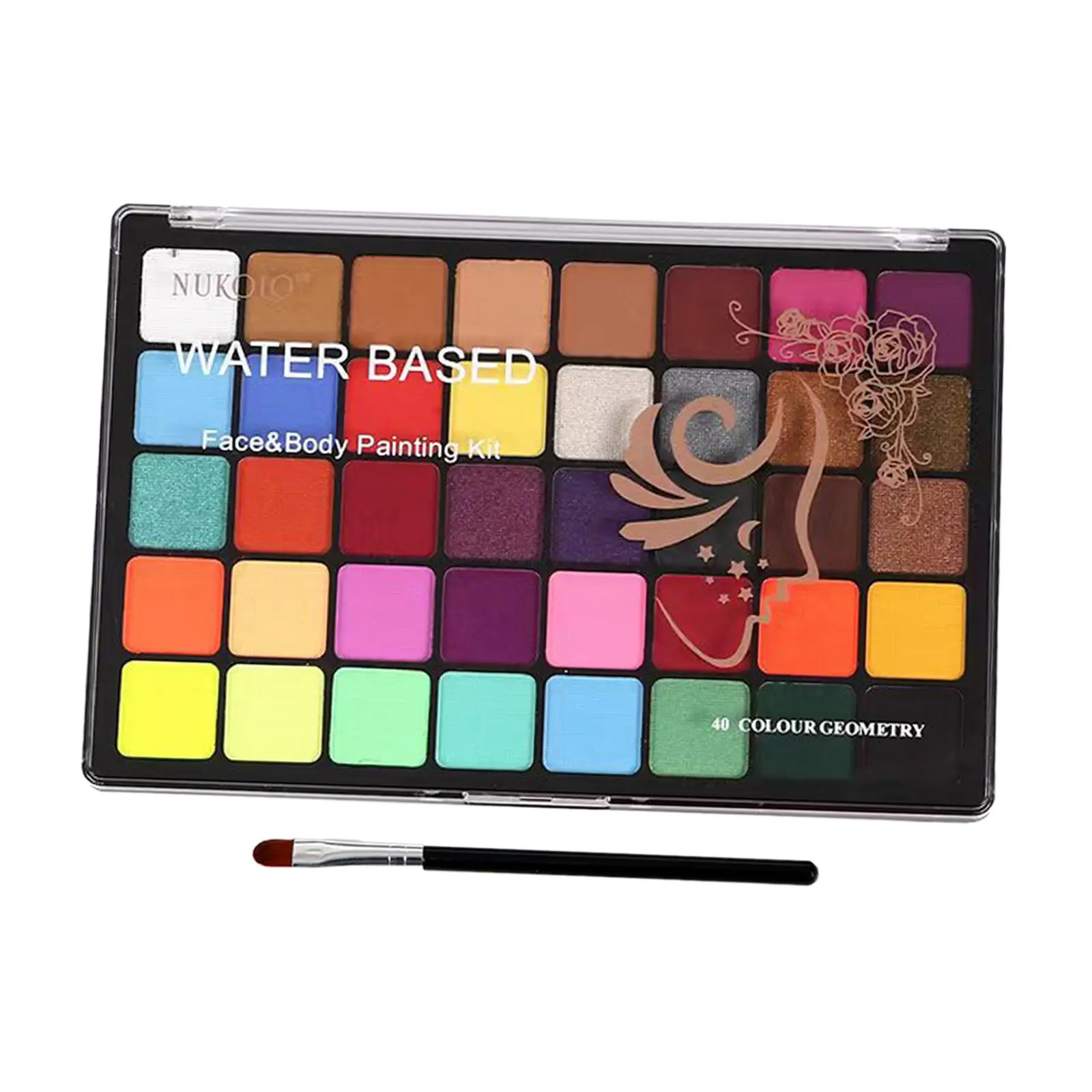 

Face Body Paint Palette Supplies Professional High Saturation Face Paint Pigment for Costume Cosmetic Party Festival Dress up