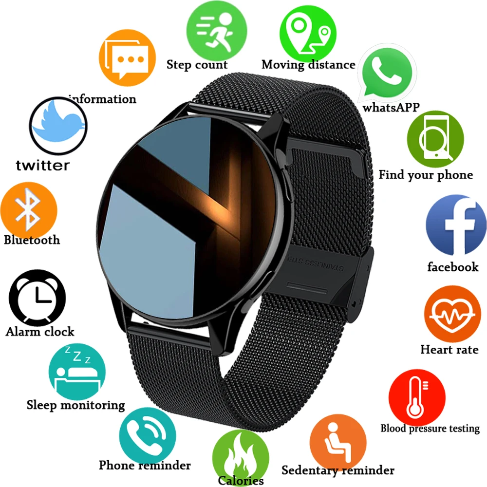 

2022 New Men Smart Watch Men Full Touch Screen Sports Fitness Watch IP67 Waterproof Bluetooth For Android IOS Smartwatch Women