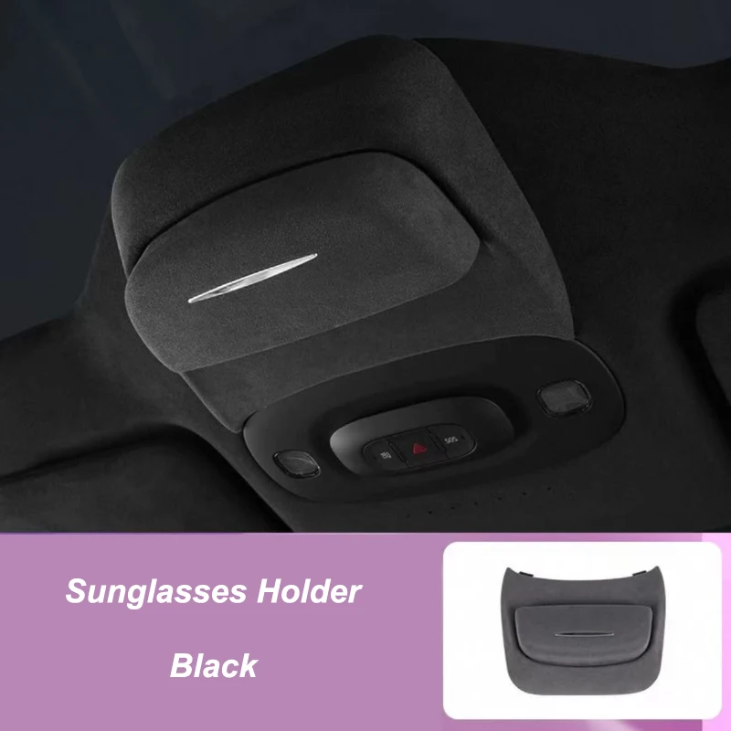 

Для Xiaomi SU7 автомобильный ящик для хранения солнцезащитных очков на крыше замшевый держатель для солнцезащитных очков авто модифицированные аксессуары