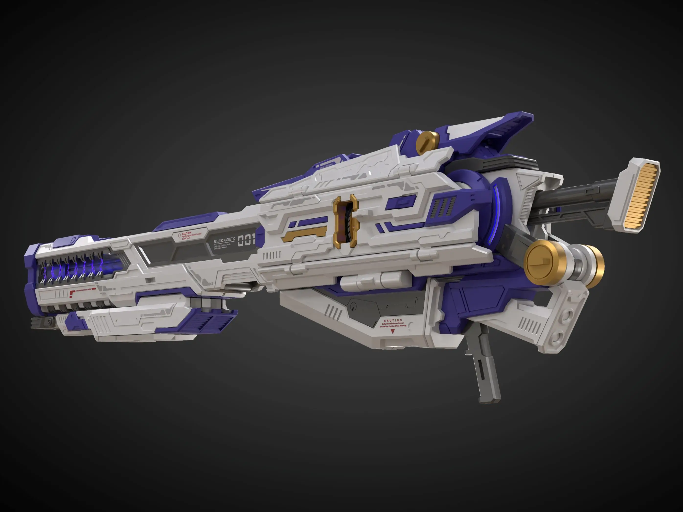 Набор деталей для обновления сверхмощного рельсового пистолета 1/100 1/144 Pro