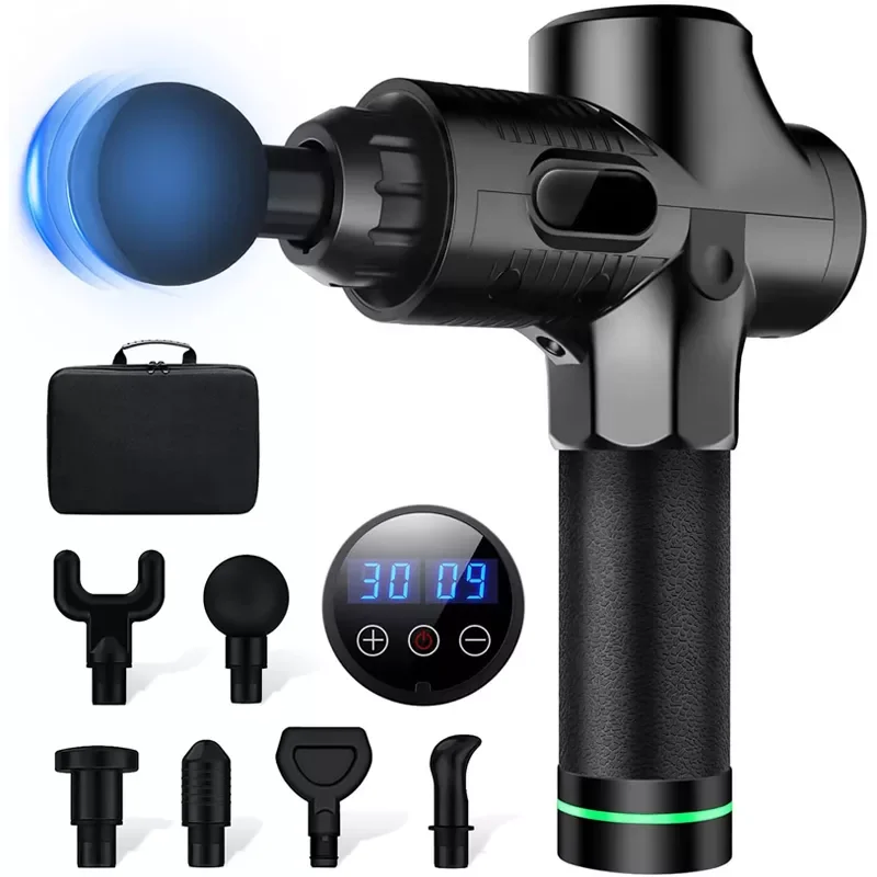 

Deep Tissue Massager Percussion Massage Gun Deep Tissue Fascia Gun Handheld Body Massager Neck Back Relaxation For Pain Relief
