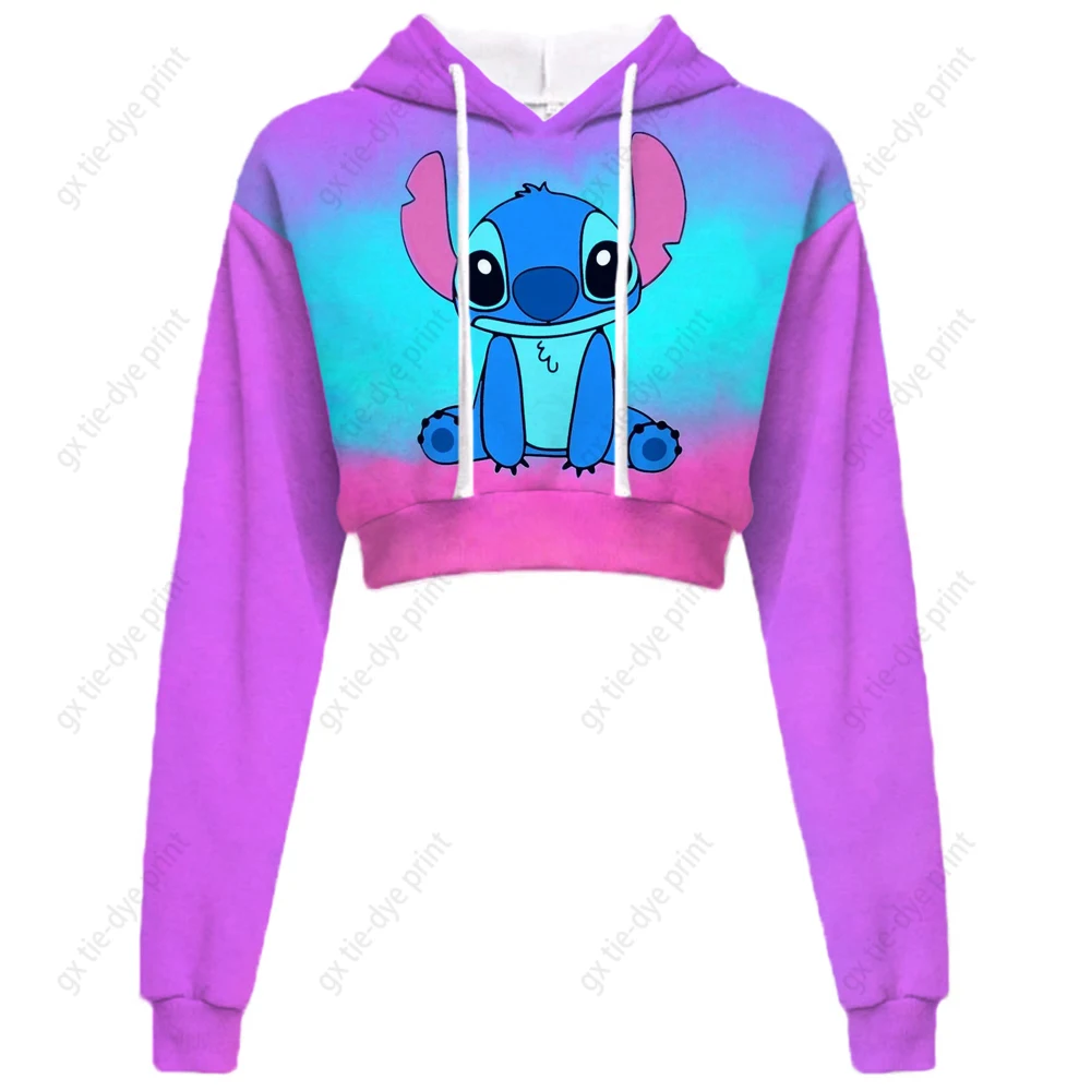 

Милые женские толстовки с мультяшным принтом Лило Стич осенний Модный пуловер с длинным рукавом Повседневная Толстовка худи ультратонкая одежда