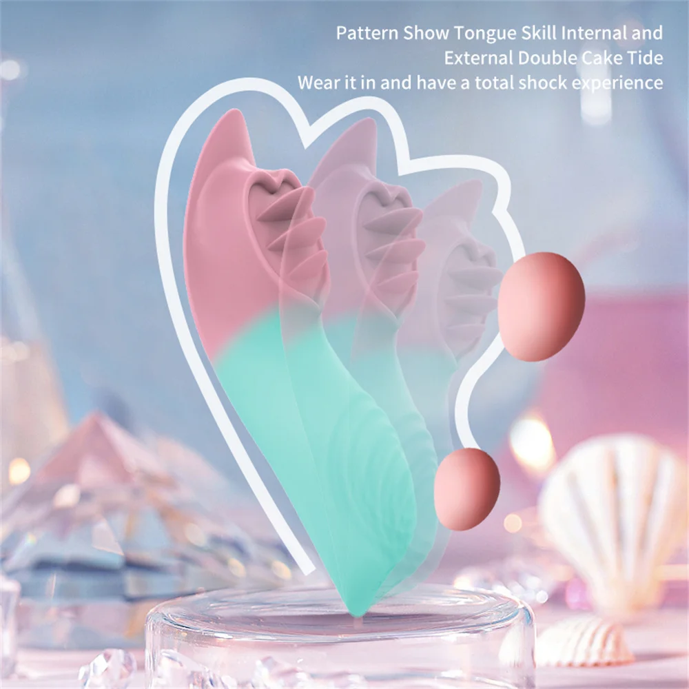 Секс-игрушка для женщин лижущий язык Вибратор на присоске носимый вибратор