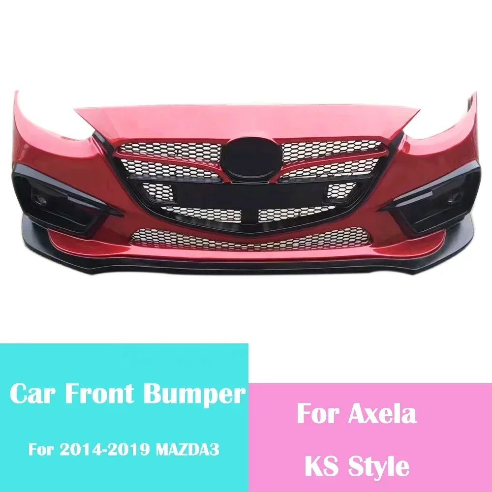 Автомобильные бамперы для Mazda 3 Axela KS 2014-2019 передний бампер обвес автомобиля MAZDA
