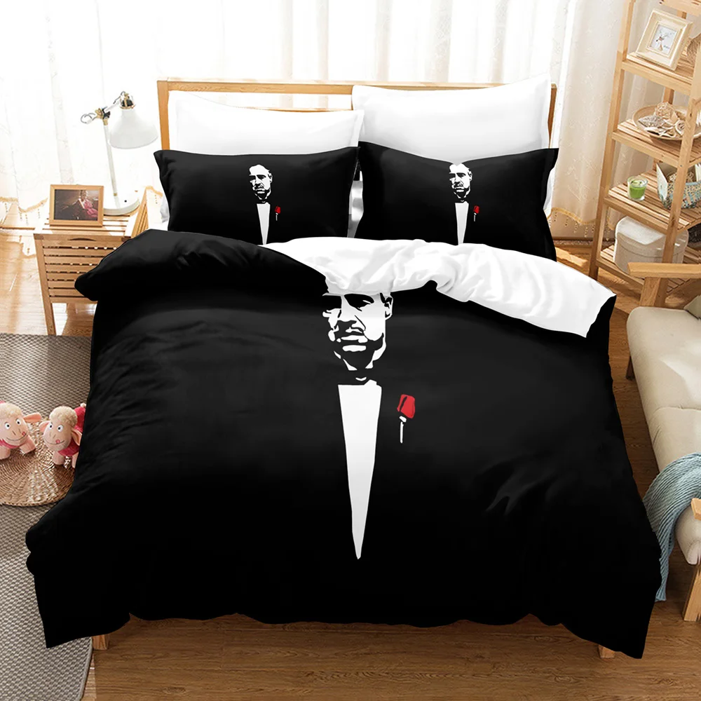 

3D printed The Godfather Bedding Set Down Quilt Cover with Pillowcase Double Complete Queen King Bedding