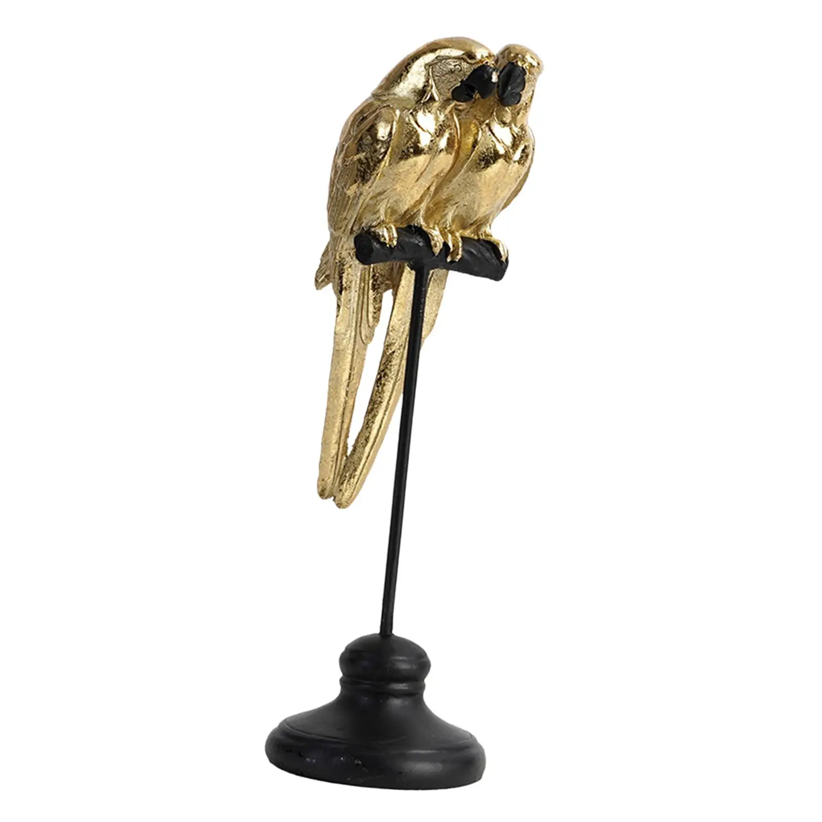 

Artificial Birds Parrot Statue Home Decor Supplies Creative Collectible Photo Prop Sculpture for Tabletop Bedroom Wedding