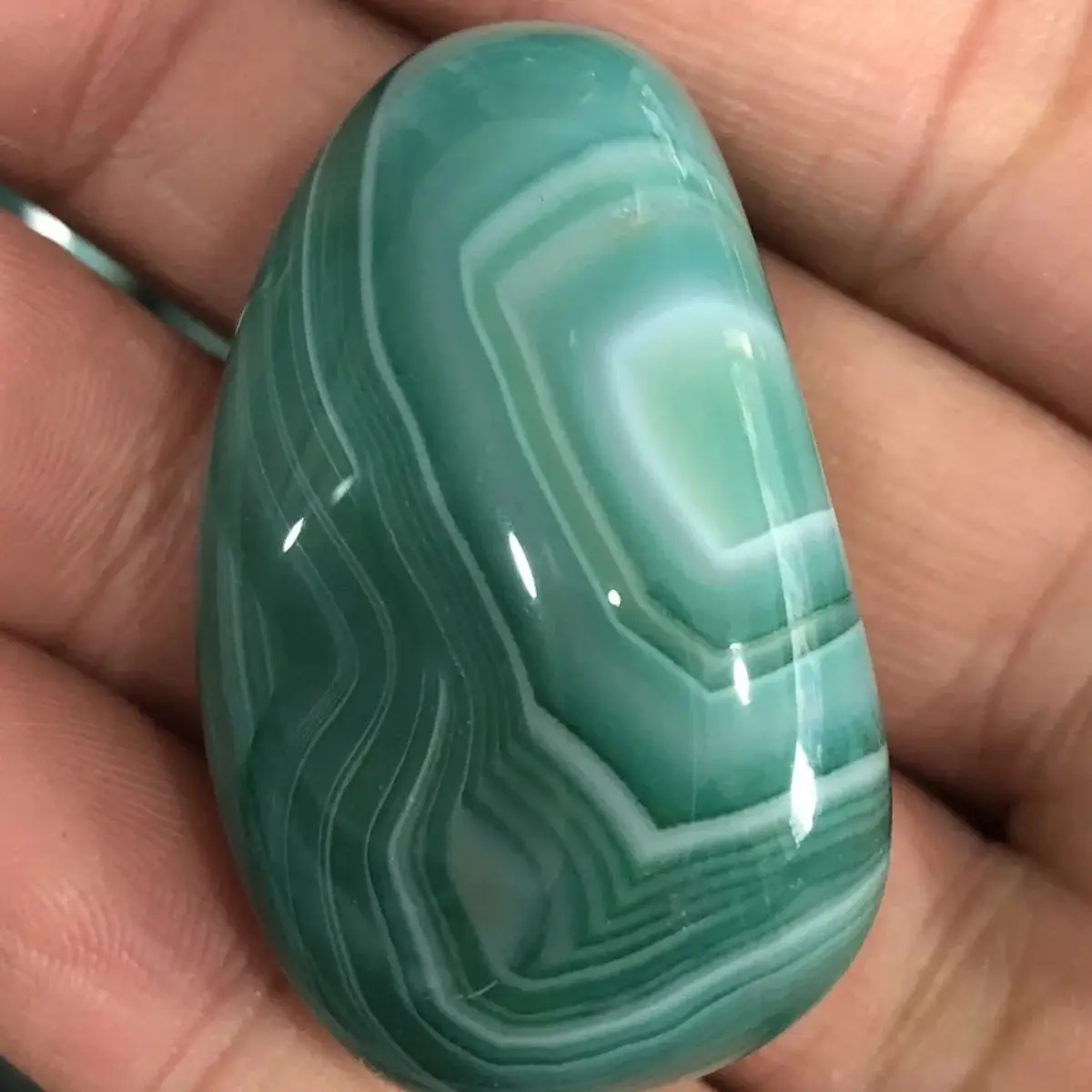 Natural Brazilian Peacock Blue Agate Handle Piece Original Stone Authentic Agate Original Stone Handle Piece Blue Agate Handle